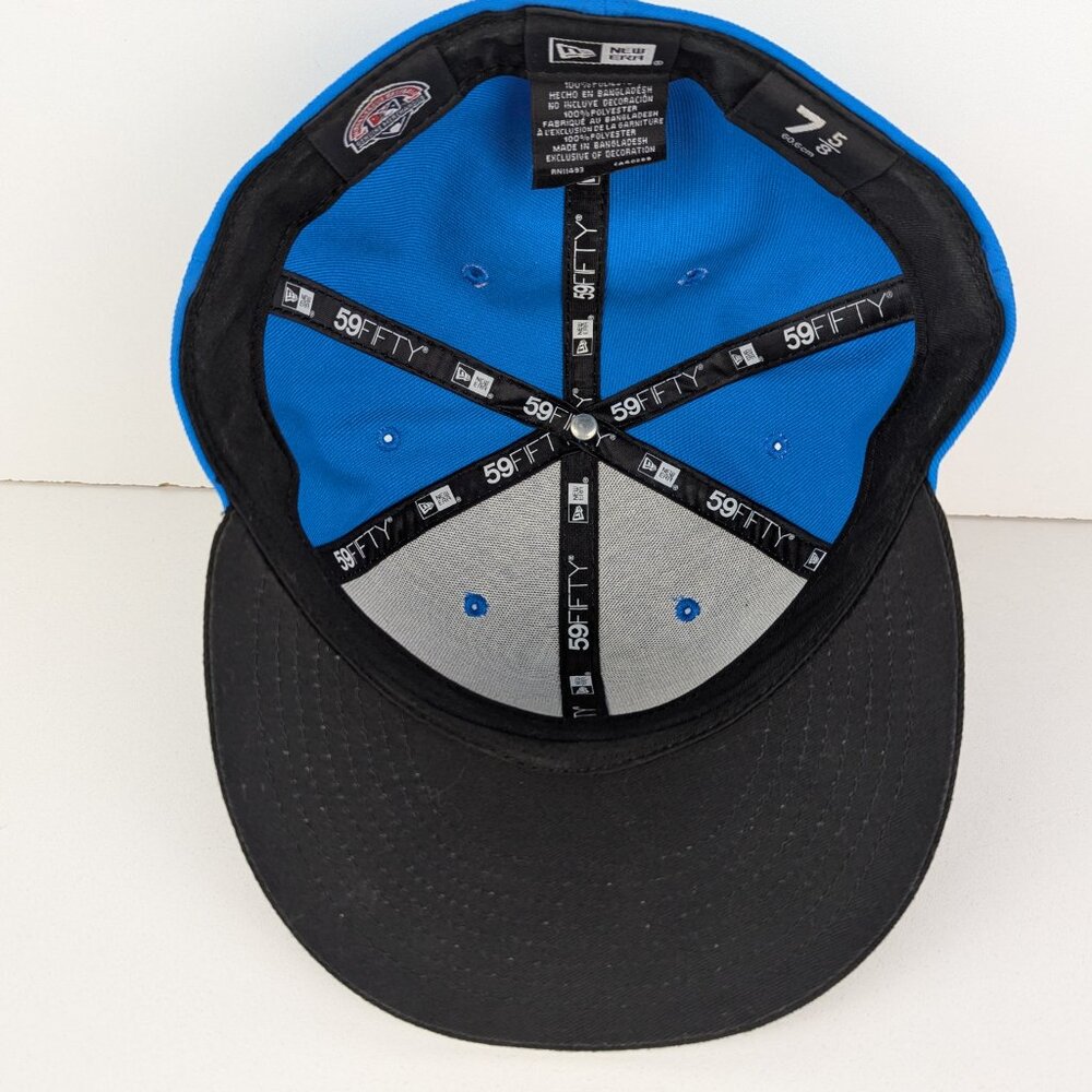 New Era Royal Blue and Black Snapback Cap with Rocket Mascot - Picture 6 of 7